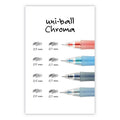 uniball Chroma Mechanical Pencil woth Leasd and Eraser Refills, 0.7 mm, HB (#2), Black Lead, Assorted Barrel Colors, 4/Set