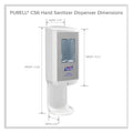 PURELL CS6 Hand Sanitizer Dispenser, 1,200 mL, 5.79 x 3.93 x 15.64, White