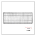 Alera Industrial Wire Shelving Extra Wire Shelves, 48w x 24d, Black, 2 Shelves/Carton