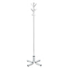 Safco Metal Costumer, Four Ball-Tipped Double-Hooks, 21w x 21d x 70h, Chrome