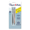 Paper Mate Advanced Mechanical Pencils, 0.7 mm, HB (#2), Black Lead, Gun Metal Gray; Rose Gold Barrel, 2/Pack