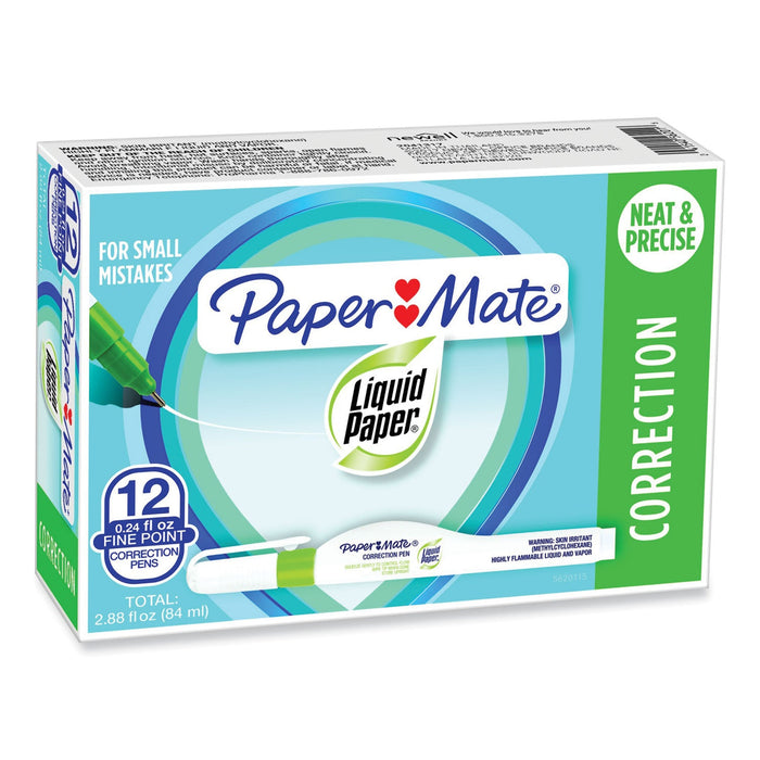 Paper Mate Correction Pen, 6.8 ml, White