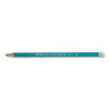 Prismacolor Turquoise Drawing Pencil, 2 mm, 4B, Black Lead, Turquoise Barrel, Dozen