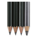 Prismacolor Scholar Graphite Pencil Set, 2 mm, Assorted Lead Hardness Ratings, Black Lead, Dark Green Barrel, 4/Set
