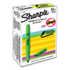 Sharpie Pocket Style Highlighters, Fluorescent Green Ink, Chisel Tip, Green Barrel, Dozen