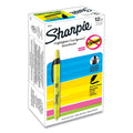 Sharpie Retractable Highlighters, Fluorescent Yellow Ink, Chisel Tip, Yellow/Black Barrel, Dozen