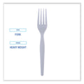 Boardwalk Heavyweight Polystyrene Cutlery, Fork, White, 1000/Carton