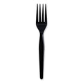 Boardwalk Heavyweight Wrapped Polystyrene Cutlery, Fork, Black, 1,000/Carton
