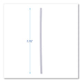 Boardwalk Jumbo Straws, 7.75", Plastic, Translucent, Unwrapped, 250/Pack, 50 Packs/Carton