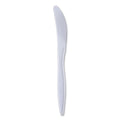 Boardwalk Mediumweight Wrapped Polypropylene Cutlery, Knives, White, 1,000/Carton