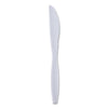 Boardwalk Heavyweight Wrapped Polypropylene Cutlery, Knife, White, 1,000/Carton