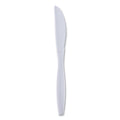 Boardwalk Heavyweight Wrapped Polypropylene Cutlery, Knife, White, 1,000/Carton