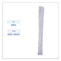 Boardwalk Heavyweight Wrapped Polypropylene Cutlery, Knife, White, 1,000/Carton