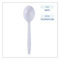 Boardwalk Heavyweight Wrapped Polypropylene Cutlery, Soup Spoon, White, 1,000/Carton