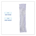 Boardwalk Heavyweight Wrapped Polypropylene Cutlery, Soup Spoon, White, 1,000/Carton