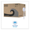 Boardwalk Mediumweight Wrapped Polypropylene Cutlery, Soup Spoon, White, 1,000/Carton