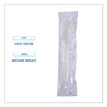 Boardwalk Mediumweight Wrapped Polypropylene Cutlery, Soup Spoon, White, 1,000/Carton