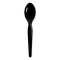 Boardwalk Heavyweight Wrapped Polystyrene Cutlery, Teaspoon, Black, 1,000/Carton