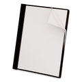 Universal Clear Front Report Cover with Fasteners, Three-Prong Fastener, 0.5" Capacity, 8.5 x 11, Clear/Black, 25/Box