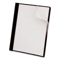 Universal Clear Front Report Cover, Prong Fastener, 0.5" Capacity, 8.5 x 11, Clear/Black, 25/Box