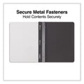 Universal Clear Front Report Cover, Prong Fastener, 0.5" Capacity, 8.5 x 11, Clear/Black, 25/Box