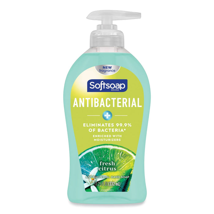Softsoap Antibacterial Hand Soap, Fresh Citrus, 11.25 oz Pump Bottle