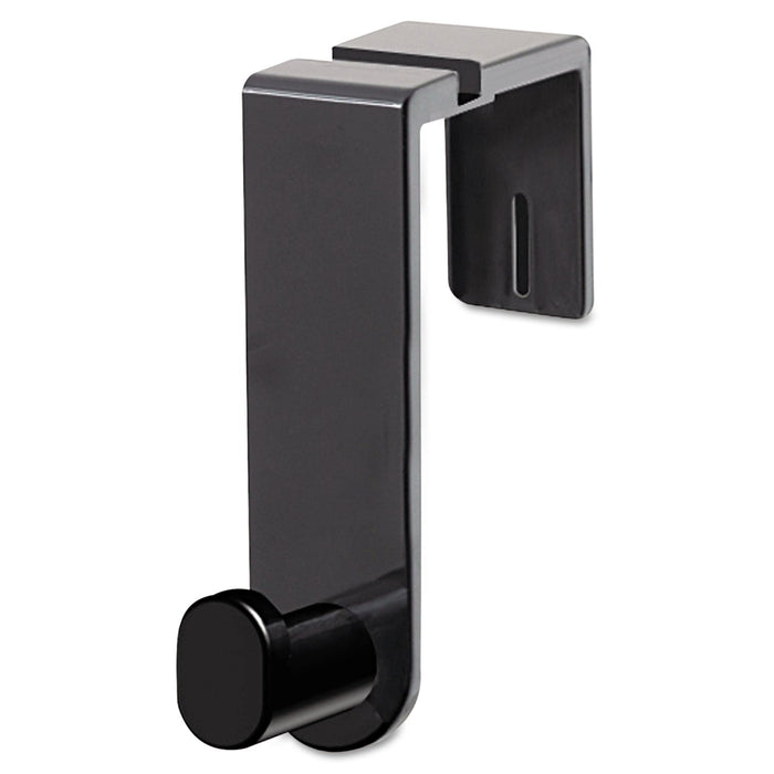 Safco Plastic Coat Hook, 1 Hook, 1 3/4 x 5 1/4 x 4, Black