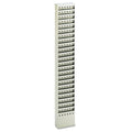 Safco Steel Magazine Rack, 23 Compartments, 10w x 4d x 65.5h, Gray