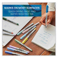 Sharpie Mystic Gems Markers, Ultra-Fine Needle Tip, Assorted, 24/Pack