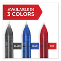 Sharpie Professional Design Roller Ball Pen, Stick, Medium 0.7 mm, Black Ink, Black Barrel, Dozen