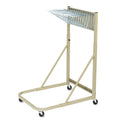 Safco Steel Sheet File Mobile Rack, 12 Pivot Brackets, 27w x 37.5d x 61.5h, Sand