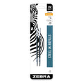 Zebra Refill for Zebra JK G-301 Gel Rollerball Pens, Medium Conical Tip, Black Ink, 2/Pack