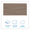 Boardwalk Tall Fold Dispenser Napkins, 1-Ply, 13 x 6, Kraft, 500/Pack, 20 Packs/Carton