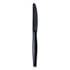 Boardwalk Heavyweight Wrapped Polystyrene Cutlery, Knife, Black, 1,000/Carton