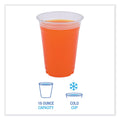 Boardwalk Clear Plastic Cold Cups, 16 oz, PET, 50 Cups/Sleeve, 20 Sleeves/Carton