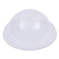 Boardwalk PET Cold Cup Dome Lids, Fits 16 oz to 24 oz Plastic Cups, Clear, 100 Lids/Sleeve, 10 Sleeves/Carton