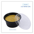 Boardwalk Souffle/Portion Cup Lids, Fits 2 oz Portion Cups, Clear, 2,500/Carton
