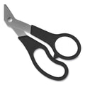 Westcott Value Line Stainless Steel Shears, 8" Long, 3.5" Cut Length, Black Offset Handles, 3/Pack