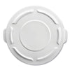 Rubbermaid Round Flat Top Lid, for 32 gal Round BRUTE Containers, 22.25" Diameter, Blue