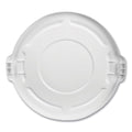 Rubbermaid Round Flat Top Lid, for 32 gal Round BRUTE Containers, 22.25" Diameter, Blue