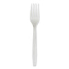 Boardwalk Heavyweight Polypropylene Cutlery, Fork, White, 1000/Carton