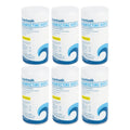 Boardwalk Disinfecting Wipes, 7 x 8, Lemon Scent, 75/Canister, 6 Canisters/Carton