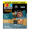 KIND Minis, Dark Chocolate Nuts and Sea Salt/Caramel Almond and Sea Salt, 0.7 oz, 20/Pack