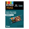 KIND Minis, Dark Chocolate Nuts/Sea Salt, 0.7 oz, 10/Pack