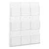 Safco Reveal Clear Literature Displays, 9 Compartments, 30w x 2d x 36.75h, Clear