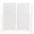 Safco Reveal Clear Literature Displays, 8 Compartments, 20.5w x 2d x 20.5h, Clear