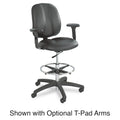 Safco Apprentice II Extended-Height Chair, Supports Up to 250 lb, 22" to 32" Seat Height, Black