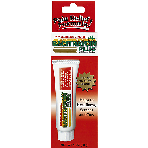 Bacitraycin Plus Maximum Strength First Aid Pain Reliever 1 Oz by Pasteur Pharmacy