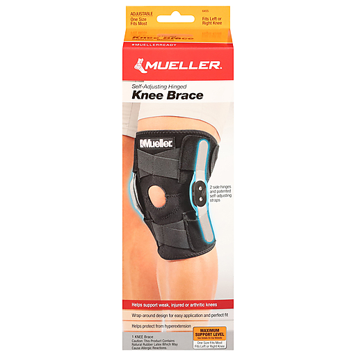 Mueller Adjustable Hinged Knee Brace, Model 6455 One Size Black by Pasteur Pharmacy