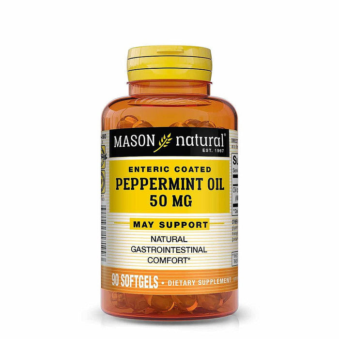 Mason Natural Peppermint Oil 50 Mg Enteric Coated Softgels - 90ct by Pasteur Pharmacy
